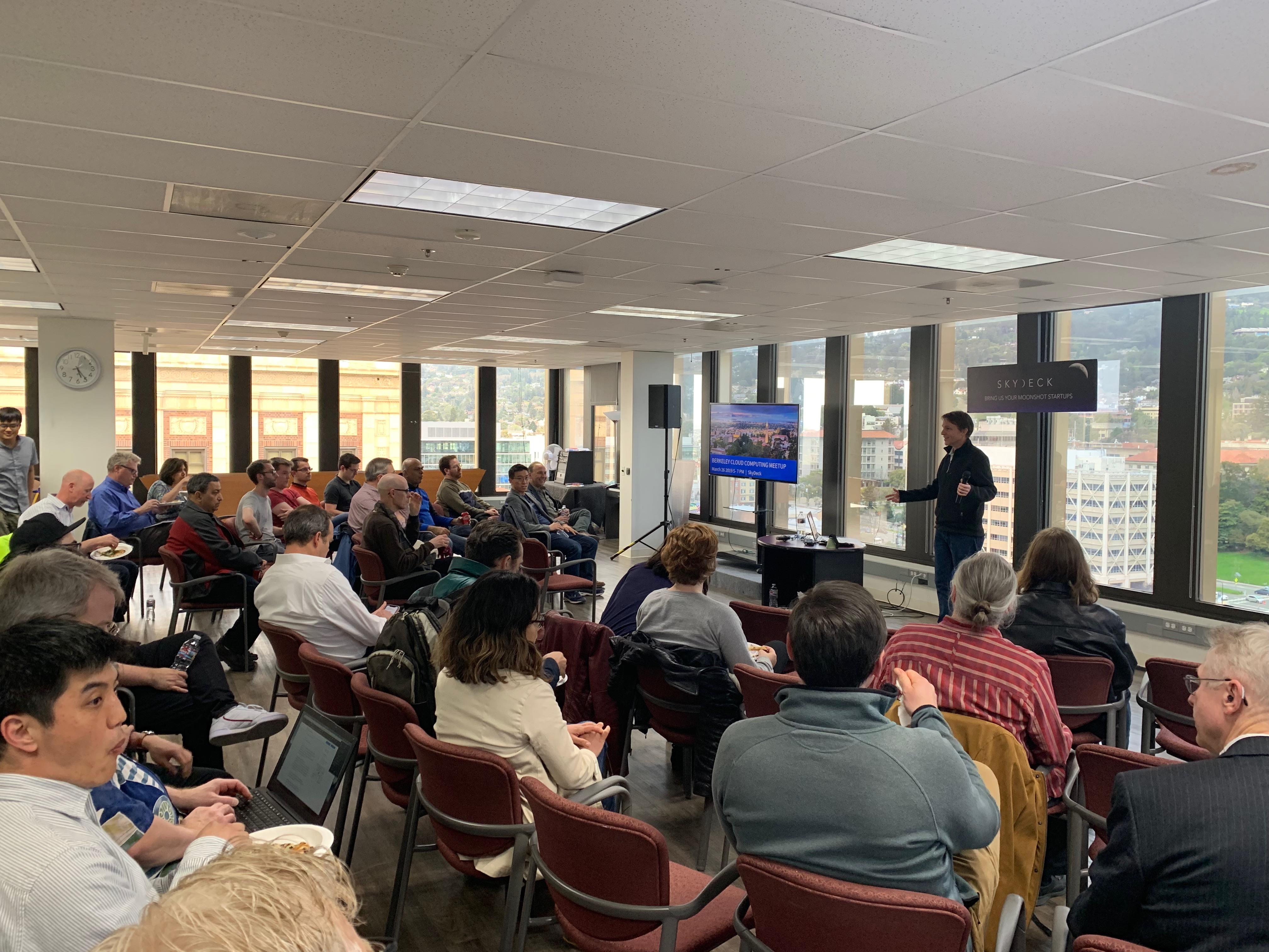 Bill presenting at one of the first Berkeley Cloud Meetups